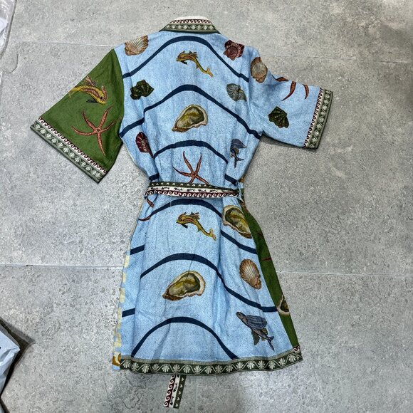 ALEMAIS Bath House Mini Dress in Linen - Picture 11 of 13